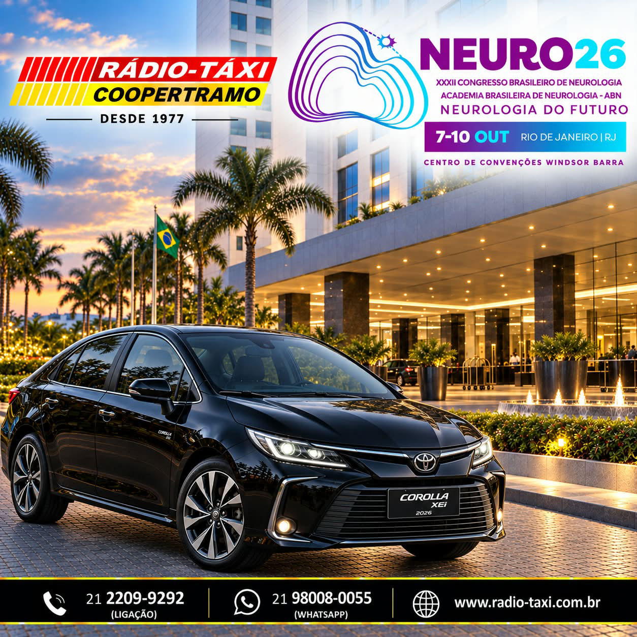 XXXII Congresso Brasileiro de Neurologia, 7 a 10 de outubro, Rio de Janeiro