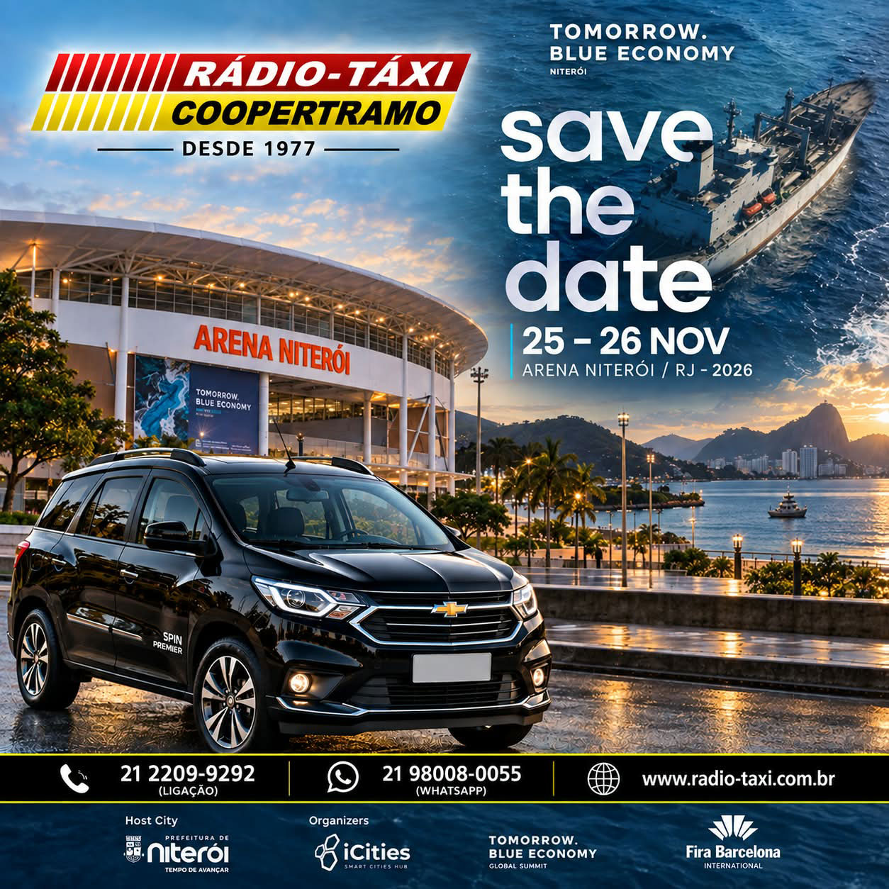 Tomorrow Blue Economy, 25 e 26 de novembro de 2026, Arena Niterói